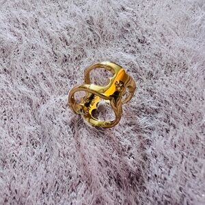Tory Burch Gemini Link Ring in Gold SZ 6